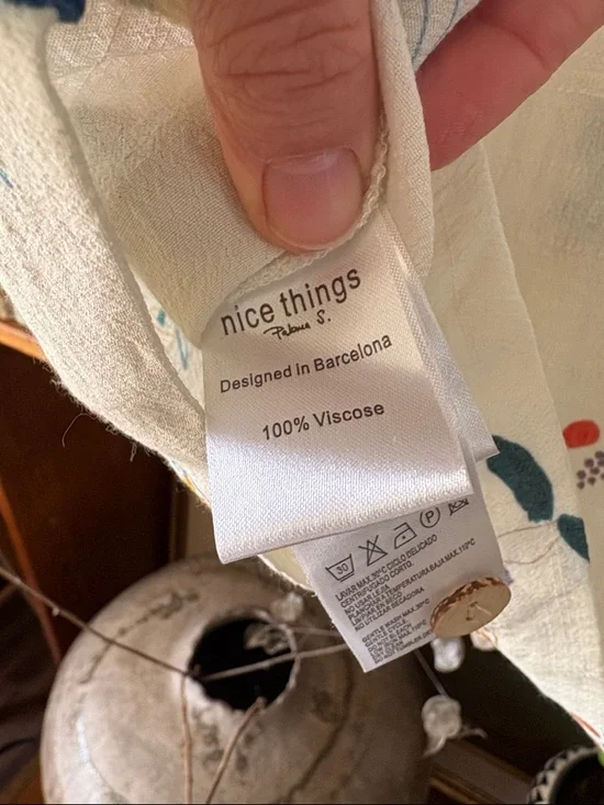 Nice Things Print Blouse Paloma Size 6 - Picture 4 of 4